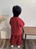 G.DUCKKIDS小黃鴨一周歲禮服男女寶寶抓周百天滿月嬰幼兒中國(guó)風(fēng)唐裝兒童漢服 紅色 80 尺碼建議9-12個(gè)月cm 曬單實(shí)拍圖