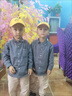 G.DUCKKIDS男童春裝套裝2025新款潮寶寶洋氣男孩衣服兒童裝春秋季痞帥氣小童 深灰三件套 襯衫+打底衫+褲子黑 100 碼 曬單實拍圖