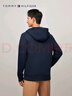 Tommy Hilfiger【抓絨保暖】秋冬男裝休閑純色連帽拉鏈開(kāi)衫重磅衛衣外套 曬單實(shí)拍圖