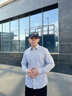 TOMMY HILFIGER【免燙】25新款秋冬男裝商務(wù)休閑正裝條紋長(zhǎng)袖襯衫外套40181 藏青白條紋0A4 M （推薦：135-150斤） 曬單實(shí)拍圖