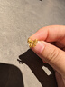 六福珠寶 足金花絲蝴蝶結黃金耳釘 計價(jià)F95TBGE0005 約1.37克 曬單實(shí)拍圖