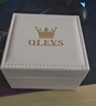 歐利時(shí)（OLEVS）瑞士認證品牌手表男機械表全自動(dòng)男士手表夜光防水男表情人節禮物 銀白鋼帶/明星同款/定制刻字 曬單實(shí)拍圖