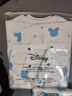 迪士尼嬰兒衣服60g新生幼兒連體衣夾棉滿(mǎn)月寶寶爬爬服百天睡衣春秋冬季 曬單實(shí)拍圖