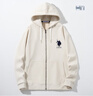 U.S. POLO ASSN.保羅衛衣男秋冬開(kāi)衫連帽外套情侶款保暖長(cháng)袖T恤上衣 米白 XL 175（135-145斤左右） 曬單實(shí)拍圖