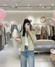 鹿依檸休閑褲女裝套裝2025秋冬新款韓系時(shí)尚百搭慵懶風(fēng)顯瘦闊腿牛仔褲子 綠色開(kāi)衫+牛仔褲子 M 曬單實(shí)拍圖