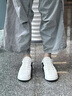 保菲羅亞增高鞋男士板鞋春季新款透氣休閑鞋子男百搭小白鞋隱形內增高男鞋 白黑色-增高6cm 41 皮鞋碼 曬單實(shí)拍圖