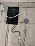 志高（CHIGO）即熱式電熱水器超薄小廚寶5500W變頻恒溫智能省電出租房家用洗澡免儲(chǔ)水電熱水龍頭黑色 KBR-F60 曬單實(shí)拍圖