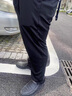 羅蒙（ROMON）胖子高彈力大碼男褲秋季寬松西褲加肥加大號褲子厚款男士休閑長褲 黑色5號(冬季加絨) 46碼(3尺6) 曬單實(shí)拍圖