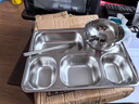 瓷語(yǔ)本色（CYCIYUBENSE）316不銹鋼飯盒成人上班族食堂打飯快餐盒分格大人食品級餐盤(pán) 316加深大五格+304碗 無(wú)規格 曬單實(shí)拍圖