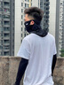 啄木鳥(niǎo)（TUCANO）冰絲防曬面罩男士夏季防紫外線(xiàn)全臉口罩騎行透氣冰袖面巾護頸脖套 深灰套裝【面罩+冰袖】 曬單實(shí)拍圖