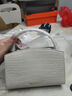CHARLES&KEITH鱷魚(yú)紋凱莉包手提斜挎婚包包女包生日禮物CK2-50270880-1 Ivory象牙色 S 曬單實(shí)拍圖