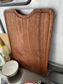 雙槍烏金檀菜板 百年齡整木砧案板家用切菜食品抗菌防霉實(shí)木40*27*2.5 曬單實(shí)拍圖