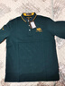 徠蒽嘶polo衫長(cháng)袖男士商務(wù)休閑100純棉寬松刺繡衣服中年翻領(lǐng)秋衣603墨綠色 純棉刺繡開(kāi)衩L 130-145斤 曬單實(shí)拍圖