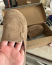 2025春季新款豆豆鞋單鞋軟底透氣媽媽鞋平底防滑耐磨百搭舒適布鞋 駝色 37 曬單實(shí)拍圖