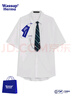 WASSUP HERMU官方短袖襯衫男夏季學(xué)院風(fēng)DK制服寬松休閑港風(fēng)青春日系班服白襯衣 白色 XL （推薦120-140斤） 曬單實(shí)拍圖