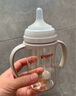 貝親（Pigeon）自然離乳 PPSU重力球吸管雙把手奶瓶 240mL  6月+ AA252 曬單實(shí)拍圖
