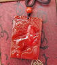 KORATTE紅瑪瑙吊墜屬相馬守護神護身符項鏈馬上有錢(qián)本命年生肖生日禮物 馬上有錢(qián)吊墜 精美掛繩款 曬單實(shí)拍圖