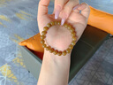 維拉帝（Verratti）和田玉手串女且末黃金糖手鏈女天然糖玉手串手鏈新中式禮物送女友 【收藏級且末黃金糖】-8mm 曬單實(shí)拍圖