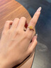 中國(guó)黃金（CHINA GOLD）足金999玫瑰花黃金戒指活口5G工藝送女朋友老婆生日禮物 金重約3.5g-活口圈號(hào)可調(diào)節(jié) 曬單實(shí)拍圖