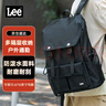 Lee雙肩包男戶外潮流書包女大學(xué)生旅游包大容量背包輕便登山包黑色 曬單實(shí)拍圖