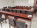 旭道會議桌條桌會議室企業(yè)員工培訓桌雙人三人長條桌油漆木皮條形課桌 1.2米貼木皮條桌背板60 顏色可選 曬單實拍圖