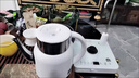 容聲（RONGSHENG）自動(dòng)上水電熱燒水壺家用燒水功夫茶具泡茶套裝抽水煮茶器電磁爐智能保溫一體機快壺電壺茶臺茶幾 0.8L 白色 曬單實(shí)拍圖