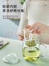 憶壺茶玻璃茶杯茶水分離男女士泡茶專用帶蓋耐熱無鉛辦公室喝綠茶水杯子 曬單實(shí)拍圖