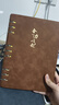 申士（SHEN SHI）B5簡(jiǎn)約活頁(yè)本筆記本子可替換9孔內芯95張/190頁(yè)封面寓意辦公商務(wù)記事本可印LOGO JD5001棕色1本 曬單實(shí)拍圖