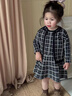 FIDQIOG國際品牌女童小香風(fēng)針織外套連衣裙幼兒園女孩秋裝毛衣裙36 黑色 X017# 100 (建議身高80-90cm) 曬單實拍圖