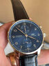 萬(wàn)國（IWC）【二手99新】萬(wàn)國IWC葡萄牙系列男表自動(dòng)機械計時(shí)男士手腕表回收商務(wù)送禮送男友二手奢侈品手表 藍盤(pán)銀針【IW371491】40.9mm 曬單實(shí)拍圖