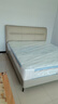 顧家家居（KUKA）京東家具奶油風(fēng)皮床DS8116B【新芽米】+M0099C床墊 1.8米     曬單實(shí)拍圖