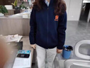 帥出（SHUAICHU）餐飲服務(wù)員工作服秋冬裝長(cháng)袖外套加絨食堂面館火鍋飯店衛衣定制女 墨綠色 （NS-YS012） 加絨加厚 L 曬單實(shí)拍圖