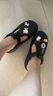 卡駱馳（CROCS）經(jīng)典瑪麗珍洞洞鞋劉雨昕同款時(shí)尚百搭|210581 黑色-001 39 (240mm) 曬單實(shí)拍圖
