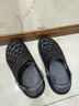 森馬洞洞鞋男士【踩屎感增高5CM】軟底軟面夏季透氣開(kāi)車(chē)兩穿涼鞋男款 黑色 42 43 曬單實(shí)拍圖