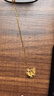 中銀億金花絲蝴蝶黃金項鏈女古法足金吊墜掛墜生日中秋節禮物送女友老婆 古法花絲蝴蝶吊墜+足金鏈-活動(dòng)款【金重約5.2g】 曬單實(shí)拍圖