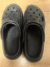 名創(chuàng)優(yōu)品（MINISO）洞洞鞋男士夏季外穿防滑厚底eva踩屎感涼鞋防臭海邊沙灘包頭拖鞋 曬單實(shí)拍圖