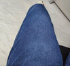 佐丹奴牛仔褲女純棉貓須磨白繭型褲中腰直筒牛仔八分褲女13425301 曬單實(shí)拍圖