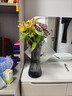 石子樹(shù)輕奢創(chuàng  )意簡(jiǎn)約玻璃花瓶擺件客廳插花透明水培玫瑰百合北歐 輕奢煙灰花瓶【大號】 曬單實(shí)拍圖