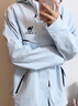 駱駝沖鋒衣追風(fēng)者男女款戶(hù)外防風(fēng)防水登山服三合一外套 冰島藍【可拆三合一/男女同款】 L 身高165-170cm，110-130斤 曬單實(shí)拍圖