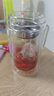 富光雙層玻璃杯商務(wù)泡茶杯子大容量耐熱辦公水杯過(guò)濾帶把銀色320ml 曬單實(shí)拍圖