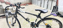 ICOLOUR變速死飛山地自行車(chē)男彎把單車(chē)公路車(chē)賽車(chē)實(shí)心胎雙碟剎成人女中學(xué) 減震-純黑色24速60刀 曬單實(shí)拍圖