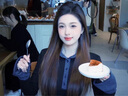 舒芳蝶（shufangdie）韓系高級感黑色長袖針織連衣裙女春秋翻領修身收腰顯瘦打底長裙子 【黑色】 M 曬單實拍圖
