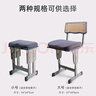 學(xué)生坐墊教室專(zhuān)用學(xué)習凳子板凳學(xué)校久坐屁股兒童屁墊高中生椅子墊 深灰【大號冰絲款】可拆洗雙綁帶 曬單實(shí)拍圖