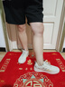 森馬男鞋2025秋季新款休閑百搭小白鞋子男士軟底輕便厚底增高板鞋男款 米色 41 曬單實(shí)拍圖