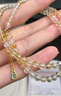 戴拉（dara）生辰石禮物s925銀黃水晶碧璽項鏈女細鏈鎖骨鏈生日禮物送女友老婆 曬單實拍圖