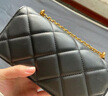 CHARLES&KEITH質(zhì)感菱格鏈條小方錢(qián)包女包包女包生日禮物CK6-10680924 Black黑色 XS 曬單實(shí)拍圖