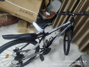 EG7山地自行車(chē)成人學(xué)生變速越野單車(chē)雙減震賽車(chē)26寸青少年男女 輻條【升級減震?超強承重】黑白 26寸24速【適合：160-180CM】 曬單實(shí)拍圖