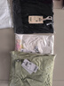 百圖betu女裝2025夏季新款牛仔褲撞色線刺繡設(shè)計(jì)拖地闊腿褲女2507T47 白色 M 曬單實(shí)拍圖