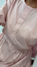 梵希蔓法式優(yōu)雅粉色連衣裙女夏季新款氣質(zhì)顯瘦泡泡袖中長(cháng)裙 晨霧粉 L 曬單實(shí)拍圖