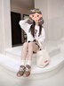 百麗（Belle）流心糖復古撞色阿甘鞋女2025秋新商場款運動風休閑鞋E7H1DCM5預售 棕色 3.5CM增高 38 曬單實拍圖